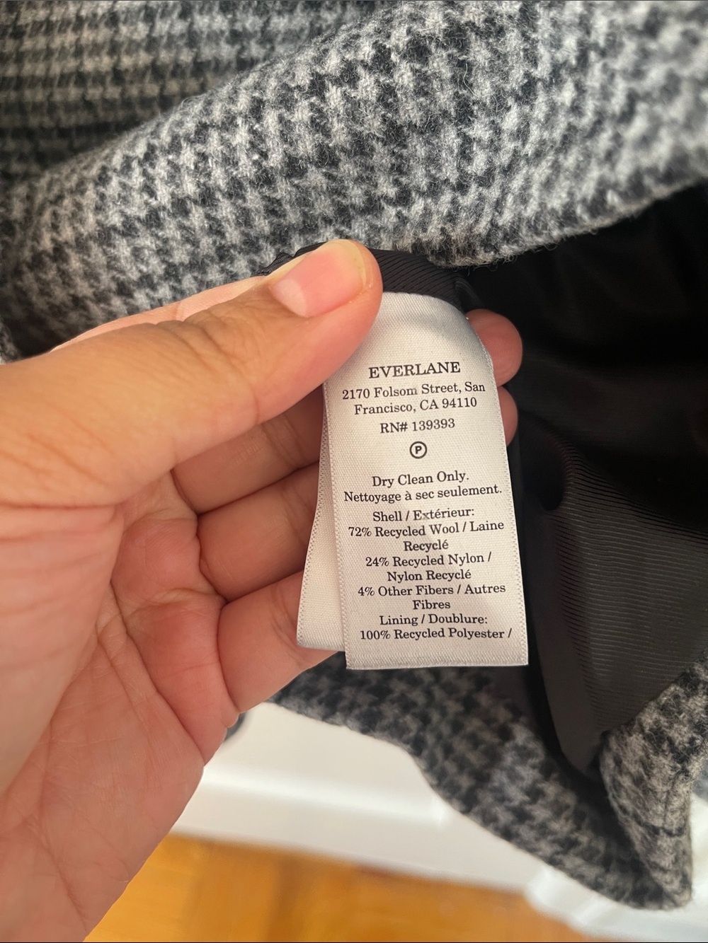 Everlane Oversized Houndstooth Wool Blazer - Picture 12 of 13